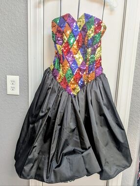 Vintage Sequin Prom Dress